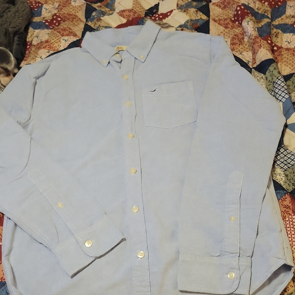 Hollister Sky Blue Casual Shirt